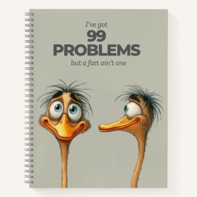 99 Probleme Spiral Notebook Notizbuch (Vorderseite)