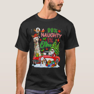 99 Prozent unartig 1 nettes Rentier Santa Labrador T-Shirt
