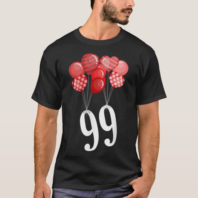 99 Red Balloons - Peace Liebe 80er Classic T - Shi T-Shirt (Vorderseite)