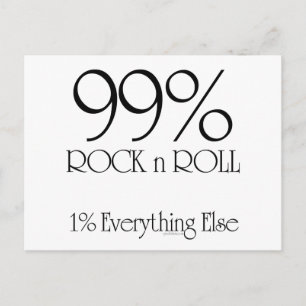 99% Rock n Roll Postkarte