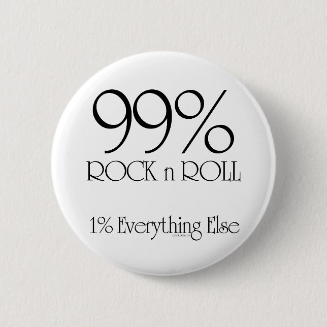 99% Rock'n'Roll Button (Vorderseite)
