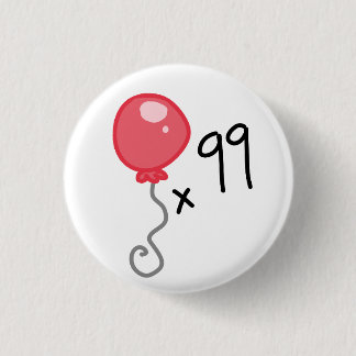 99 rote Ballone Button