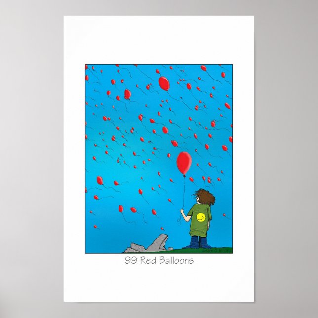 99 Rote Ballons Poster (Vorne)
