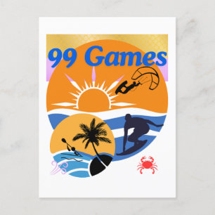 99 Sommerspiele Postkarte