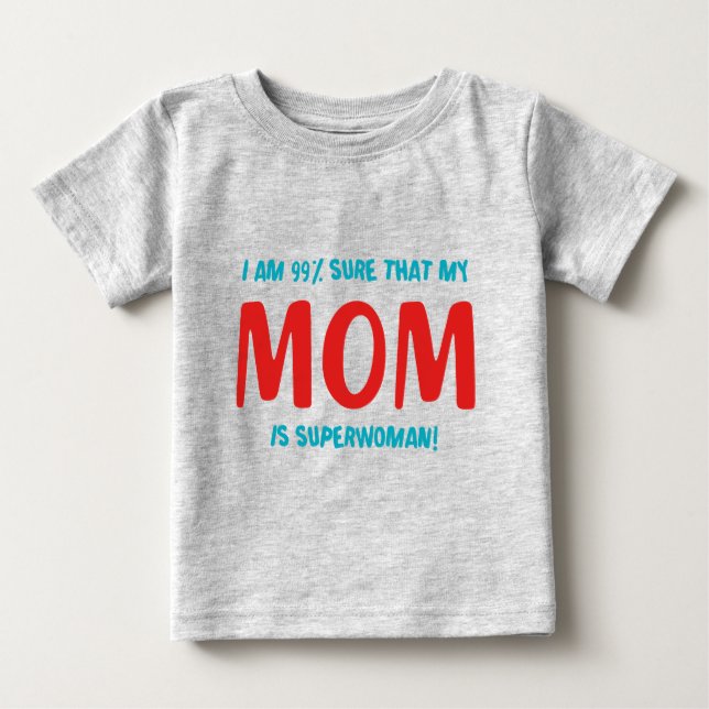 99% Superfrau Baby T-shirt (Vorderseite)