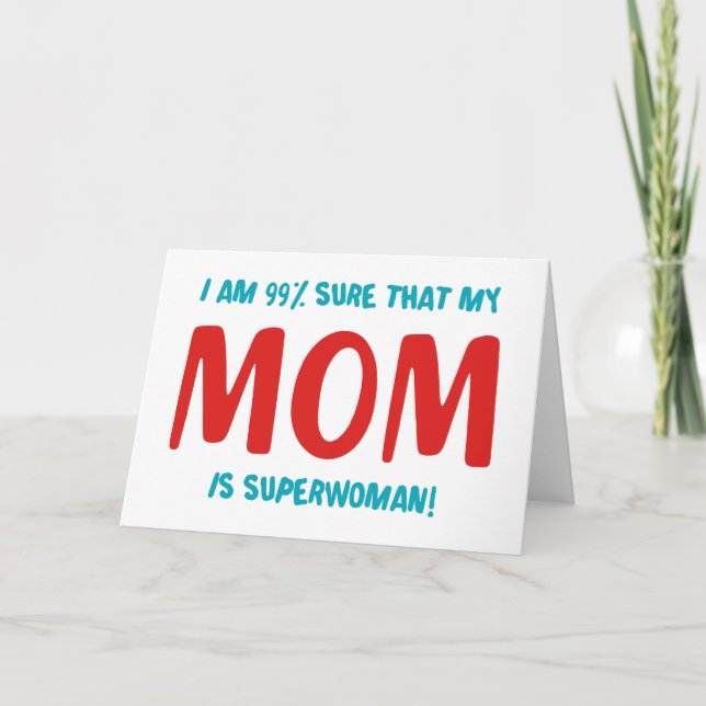 99% Superfrau Karte (Vorderseite)