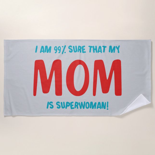 99% Superfrau Strandtuch (Vorderseite)