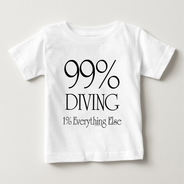 99 % Tauchen Baby T-shirt (Vorderseite)