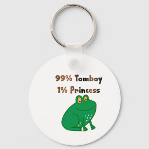 99 % Tomboy 1 % Prinzessin Schlüsselanhänger