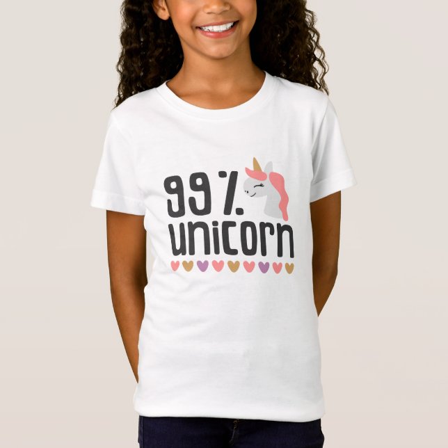 99 % Unicorn T-Shirt (Vorderseite)