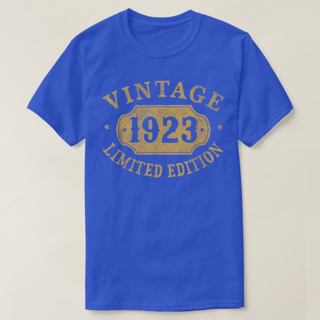 99 years old 99th Birthday Anniversary Best Limite T-Shirt (Design vorne)