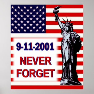 9-11-2001-Vergessen Sie Poster nie!