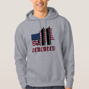 9/11 ERINNERN Sie sich mit Flagge-T-Shirts Hoodie
