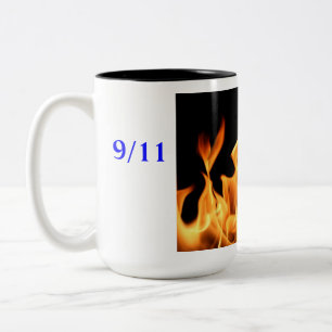9/11 Erinnerungskaffee-Tasse Zweifarbige Tasse