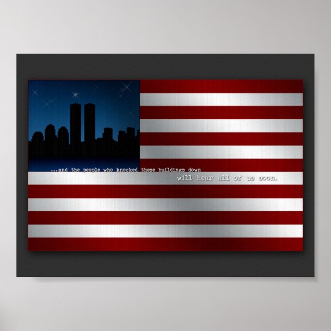 9-11 Flag Poster (Vorne)