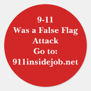 9-11 Inside Job Runder Aufkleber