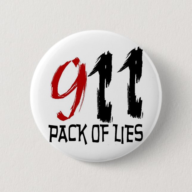 9/11 Satz Lügen Button (Vorderseite)