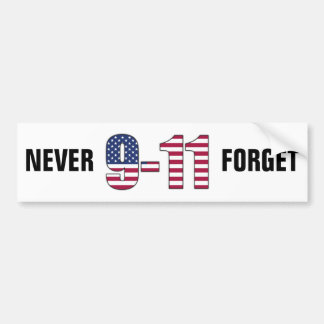 9-11 vergessen Sie nie Autoaufkleber