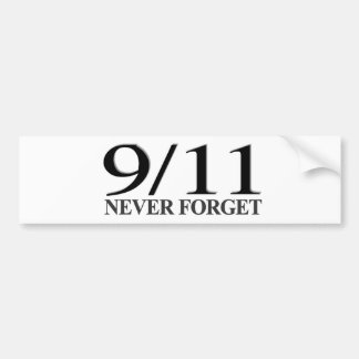 9/11 vergessen Sie nie Autoaufkleber