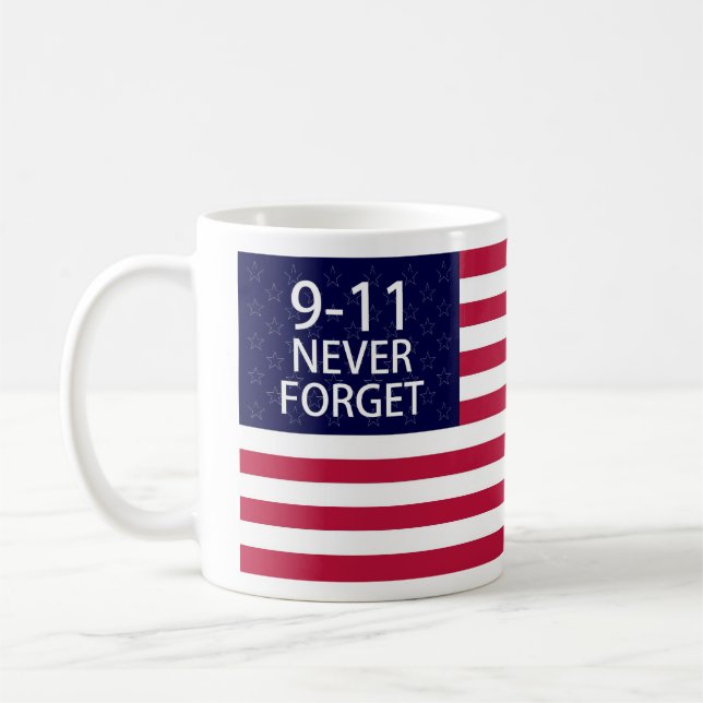 9-11 Vergessen Sie nie Kaffeetasse (Links)