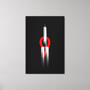 9 11 Vergessen Sie niemals die Gedenkstätte vom 9. Leinwanddruck