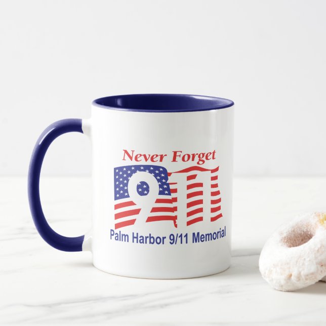 9-11 Vergessen Sie niemals Tasse (Mit Donut)