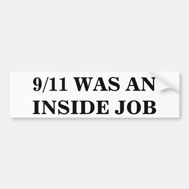 9/11 WAR EIN INSIDER-JOB AUTOAUFKLEBER (Vorne)