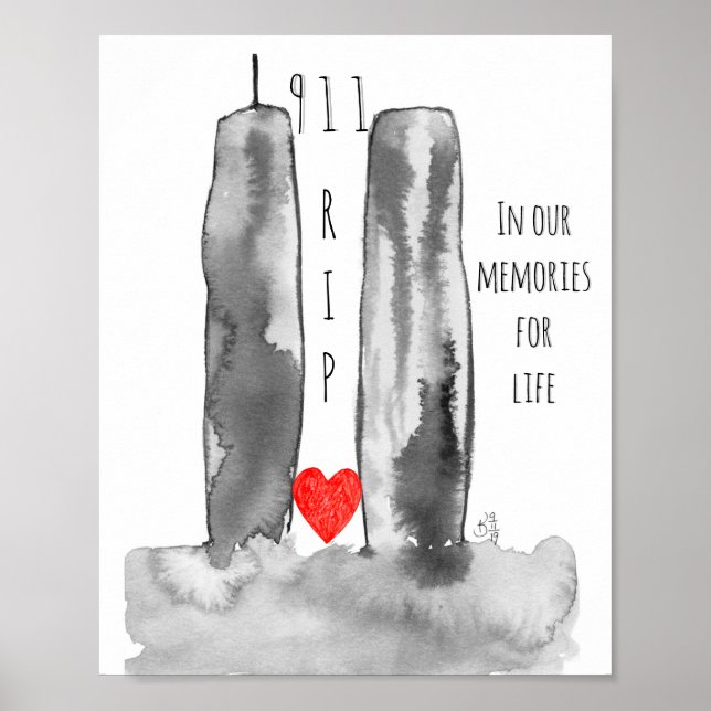 9-11 World Trade Center Memorial Poster (Vorne)