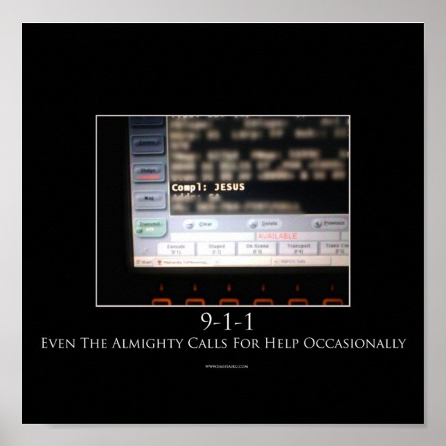 9-1-1 Motivierend Poster (Vorne)