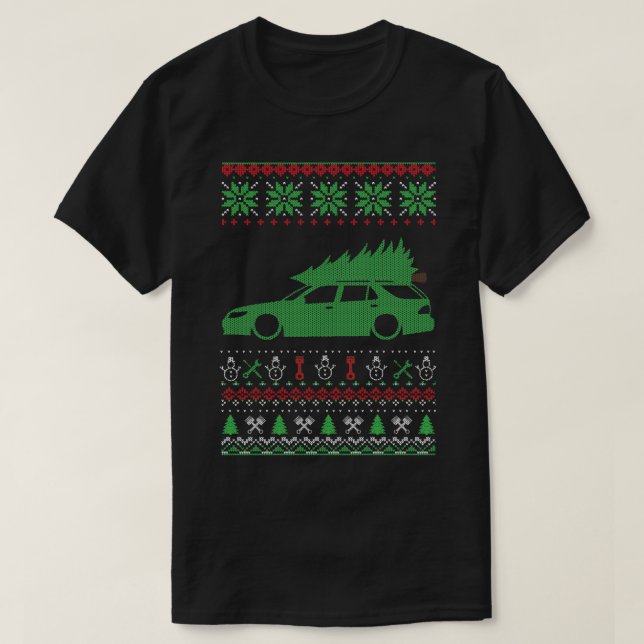 9-5 Combi Weihnachten Ugly Sweater T-Shirt (Design vorne)