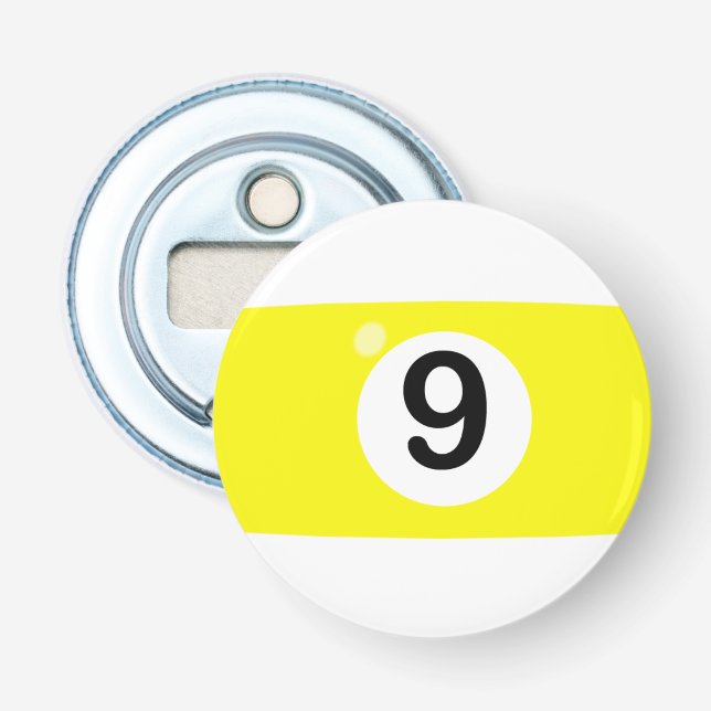 9 Ball-Flaschen-Öffner Flaschenöffner (Vorderseite)