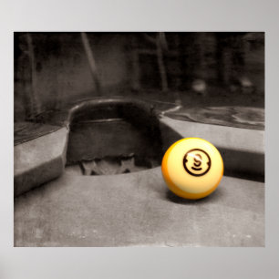9 BALL POCKER POSTER