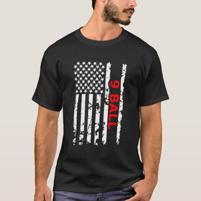 9 BALL POOL TISCH GIFT T-Shirt (Vorderseite)