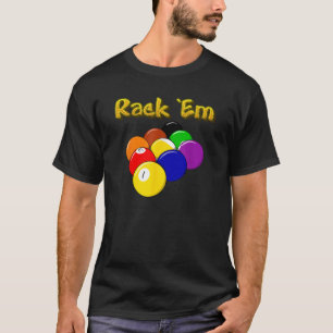 9 Ball Rack Em T Shirt Billiards Billard Billard B