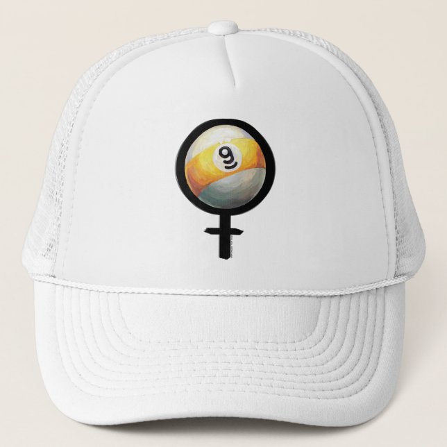 9 Ball Truckerkappe (Vorderseite)