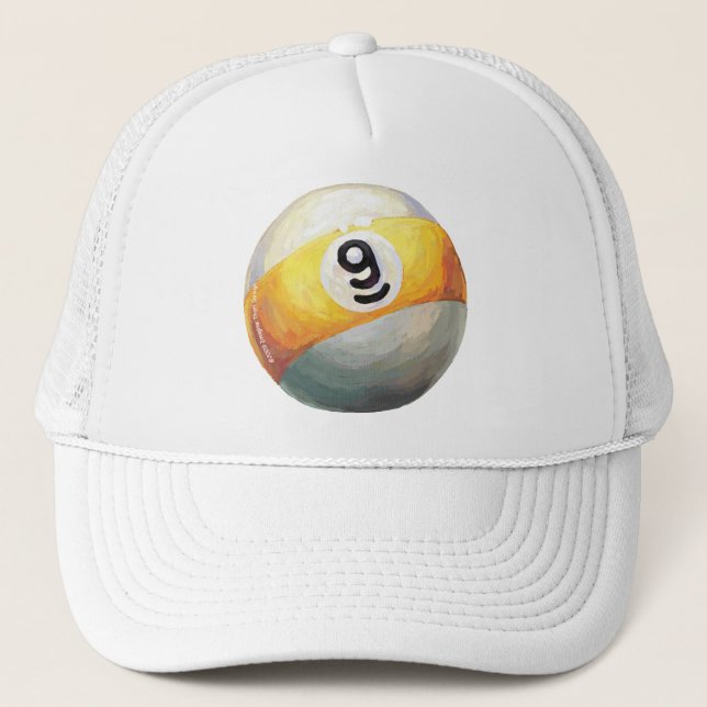 9 Ball Truckerkappe (Vorderseite)