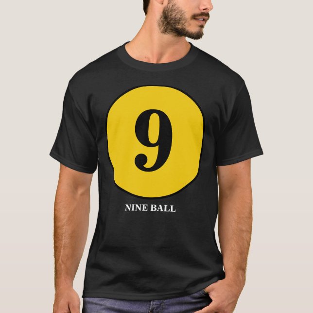 9 BALLSCHWARZES SHIRT (Vorderseite)