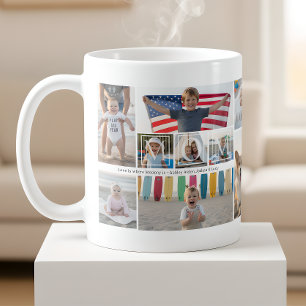 9 Bilder Collage Lieb dich Mama Kinder Namen  Kaffeetasse