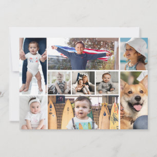 9 Bildfoto Collage Einladung