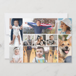 9 Bildfoto Collage Feiertagskarte