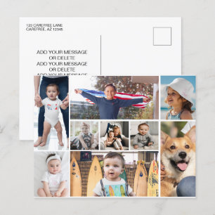 9 Bildfoto Collage Postkarte
