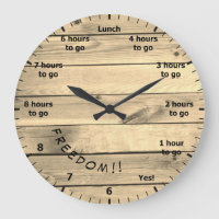 9 bis 5 Arbeitsstunden Countdown bis Freedom Wood