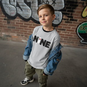 9. Bowling Geburtstag T - Shirt Kinder Zeitalter N