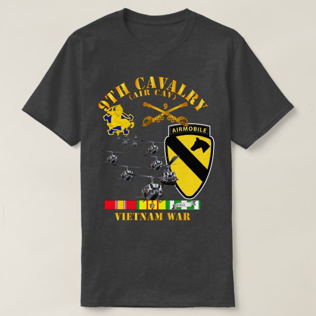 9. Cavalry Air Cav 1. Cav Division w SVC T-Shirt (Design vorne)