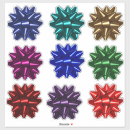 9 Crush Proof Gift Wrap Bows zum Verschicken von K Aufkleber