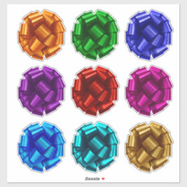 9 Crush Proof Gift Wrap Bows zum Verschicken von K Aufkleber