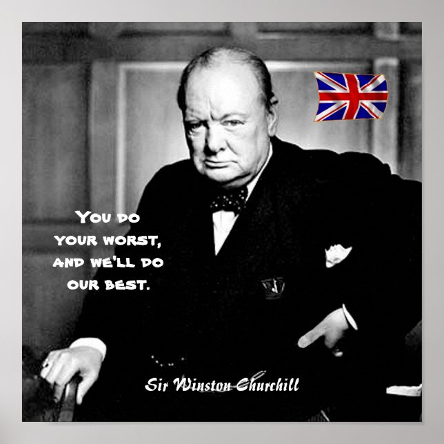 #9 - "Du machst dein Schlimmstes.." Poster (Vorne)