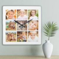 9 Familienfoto Collage White