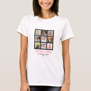 9 Familienname für Fotosammlung T-Shirt