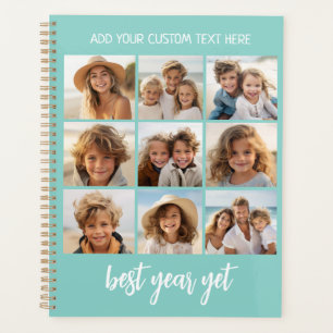 9 Foto-Collage Optionaler Text -- Bester Jahr Alle Planer